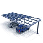 Flexible 20KW Galvanized Steel Solar PV Mounting Structure SGS For Carport