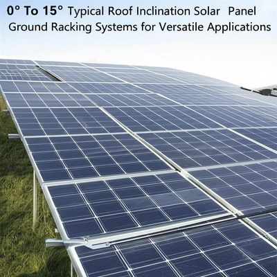 良い価格 0° To 15° Typical Roof Inclination Solar Panel Ground Racking Systems for Versatile Applications オンライン