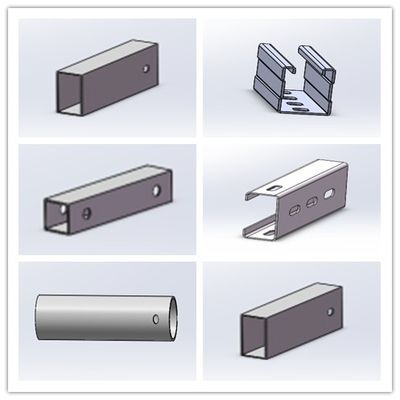 良い価格 熱いすくいの電流を通された鋼鉄プロフィールの冷たいくねりの太陽台紙の支柱サポート組み立て オンライン