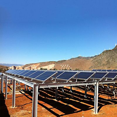 良い価格 130mphは組み立てたり/Frameless適用範囲が広い陽極酸化された太陽電池パネルの地面の土台システム オンライン