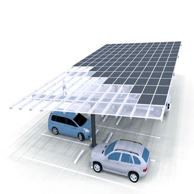 良い価格 On/off Grid Anodized Aluminum 2.5 M Lowest height PV Residential solar Carport Structures オンライン