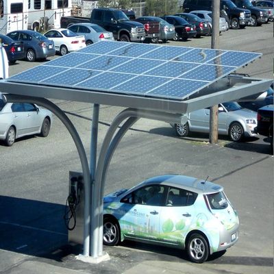 良い価格 Open Ground Waterproof Anodized Galvanized Solar Carport Structures オンライン