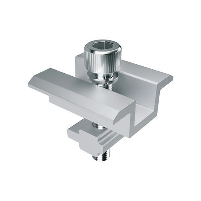 良い価格 No Drilling Frameless Aluminum Mid End Solar Panel Clamps Mounting Kits オンライン