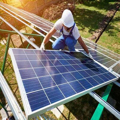 良い価格 陽極酸化されたQ235鋼鉄地上の取付けられた太陽構造 オンライン