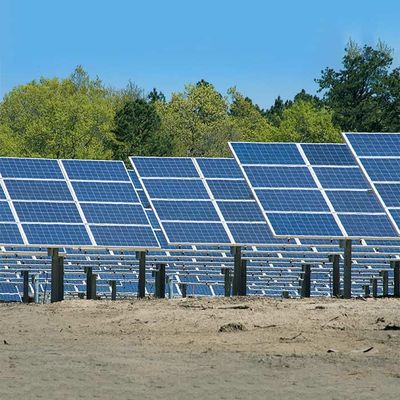 良い価格 格子太陽電池パネルブラケットの地上の取付けの電流を通されたQ235B Q345B オンライン