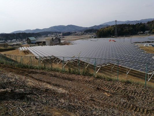 電流を通されたQ235B Q345Bの太陽地面の土台システム地上の太陽ブラケットの太陽構造