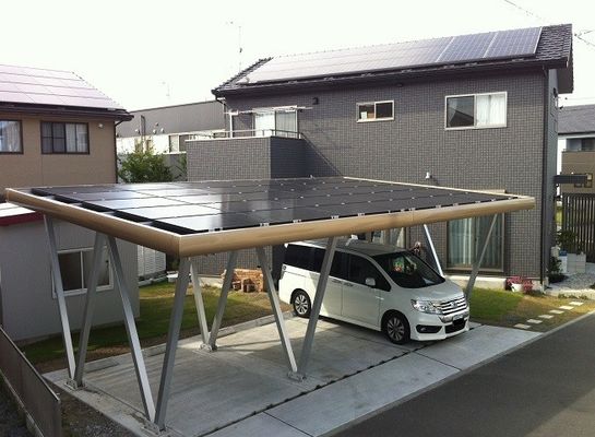 完全な取付けによって陽極酸化される駐車場の太陽電池パネルの地面の土台システム