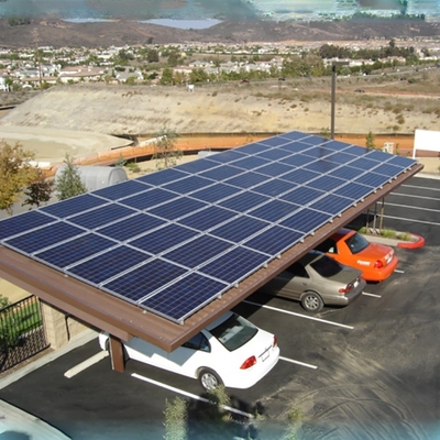 良い価格 アルミニウムCarportの太陽悩ます地面の取付けられた太陽構造のcarport太陽取付けシステム オンライン
